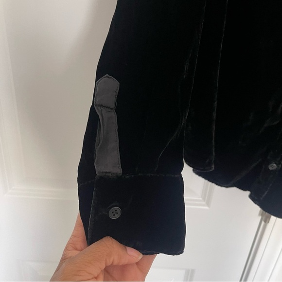 CP Shades Romy Velvet Button Down Shirt - Picture 5 of 8